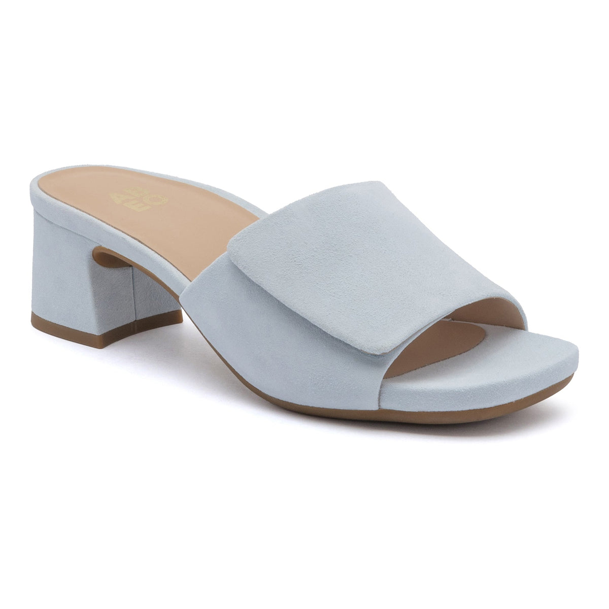 Avenue Slide Metatarsal - Light Blue Suede