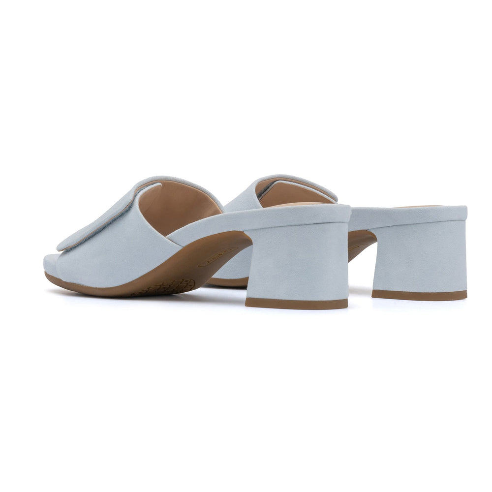 Avenue Slide Metatarsal - Light Blue Suede