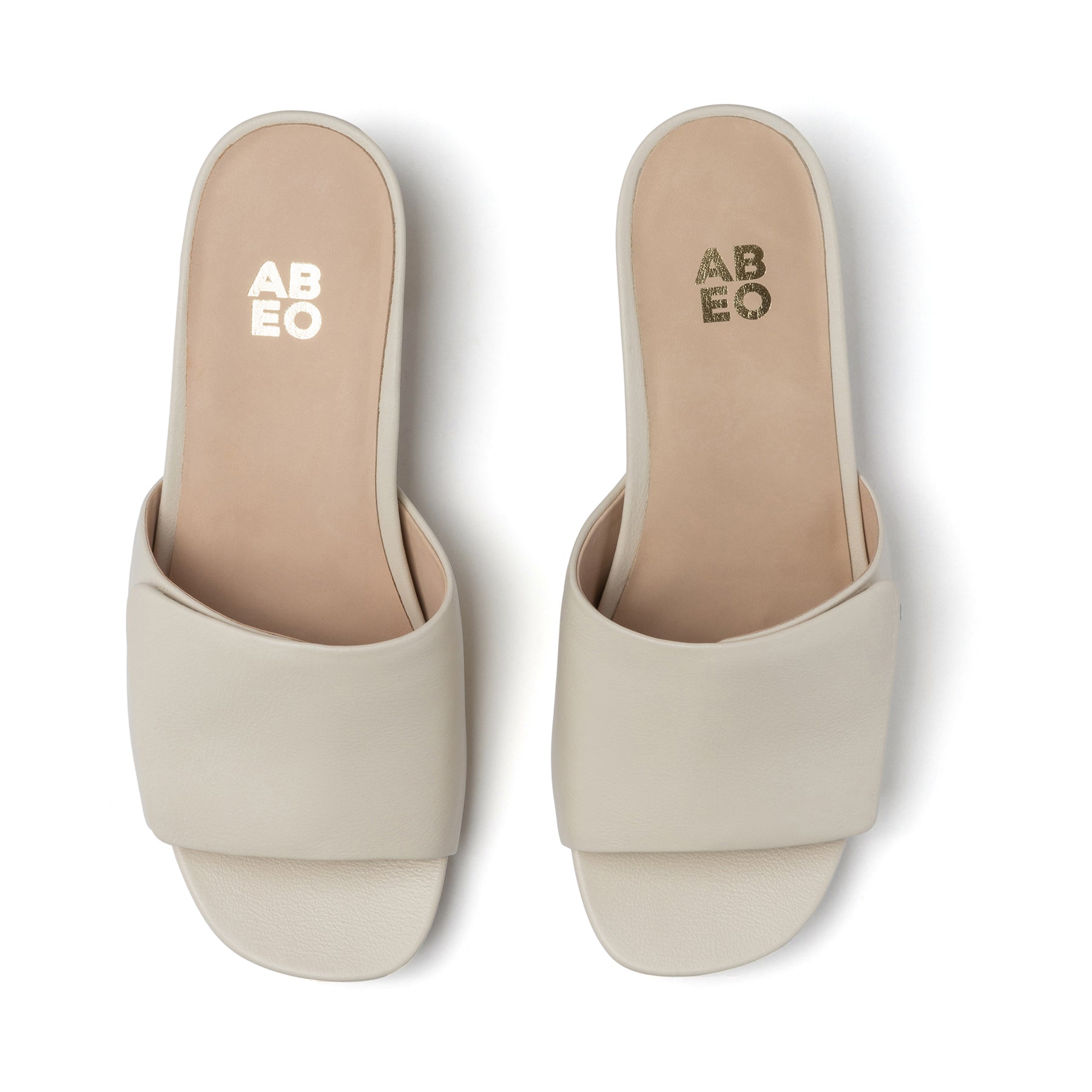 Avenue Slide Metatarsal - Off White Leather