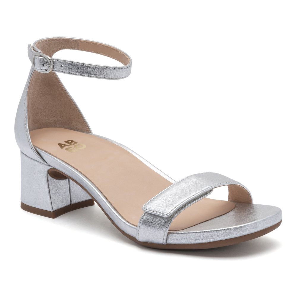 Avenue Strap Metatarsal - Silver Leather