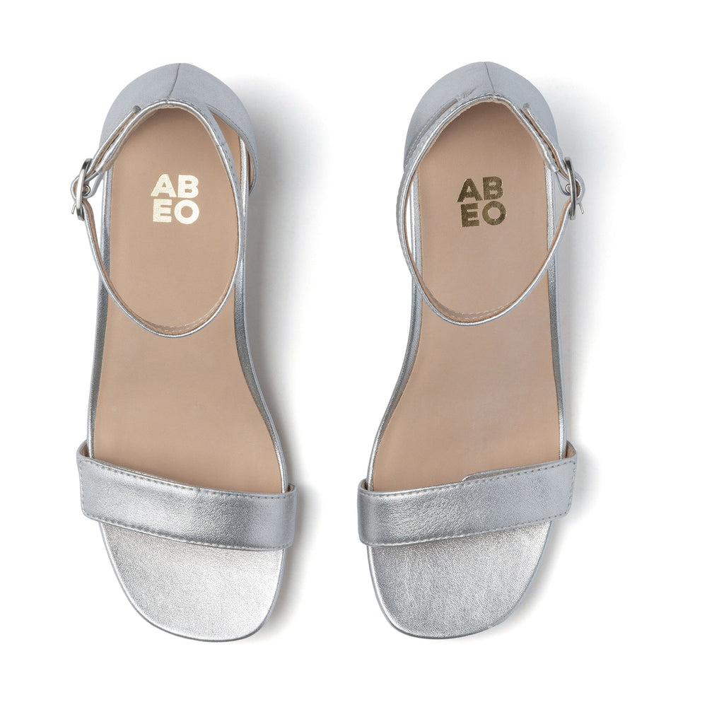 Avenue Strap Metatarsal - Silver Leather