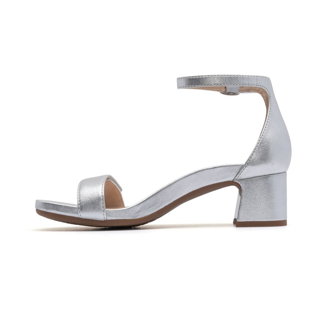 Avenue Strap Metatarsal - Silver Leather