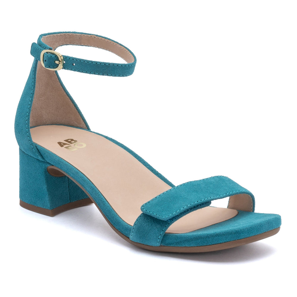 Avenue Strap Metatarsal - Teal Suede