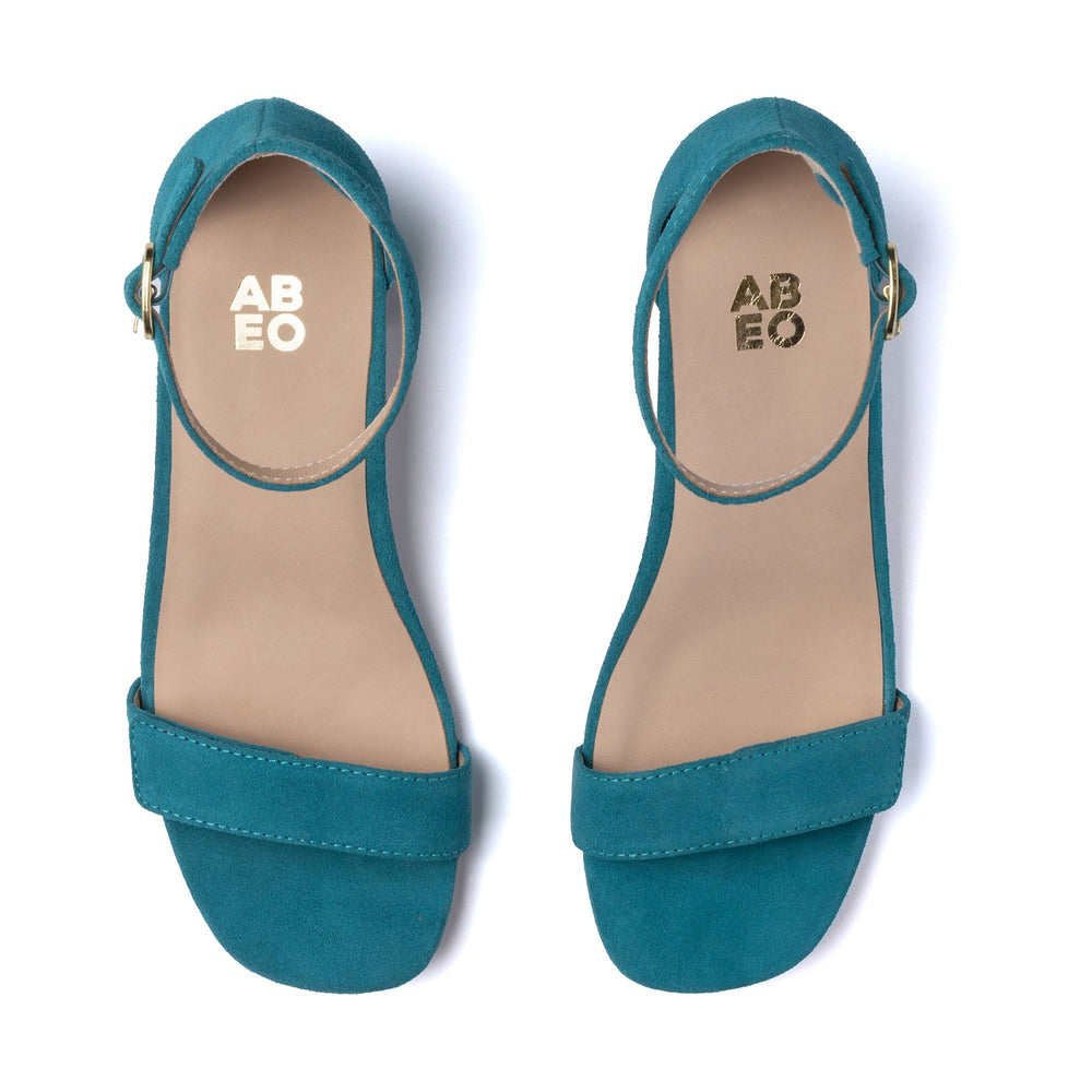 Avenue Strap Metatarsal - Teal Suede