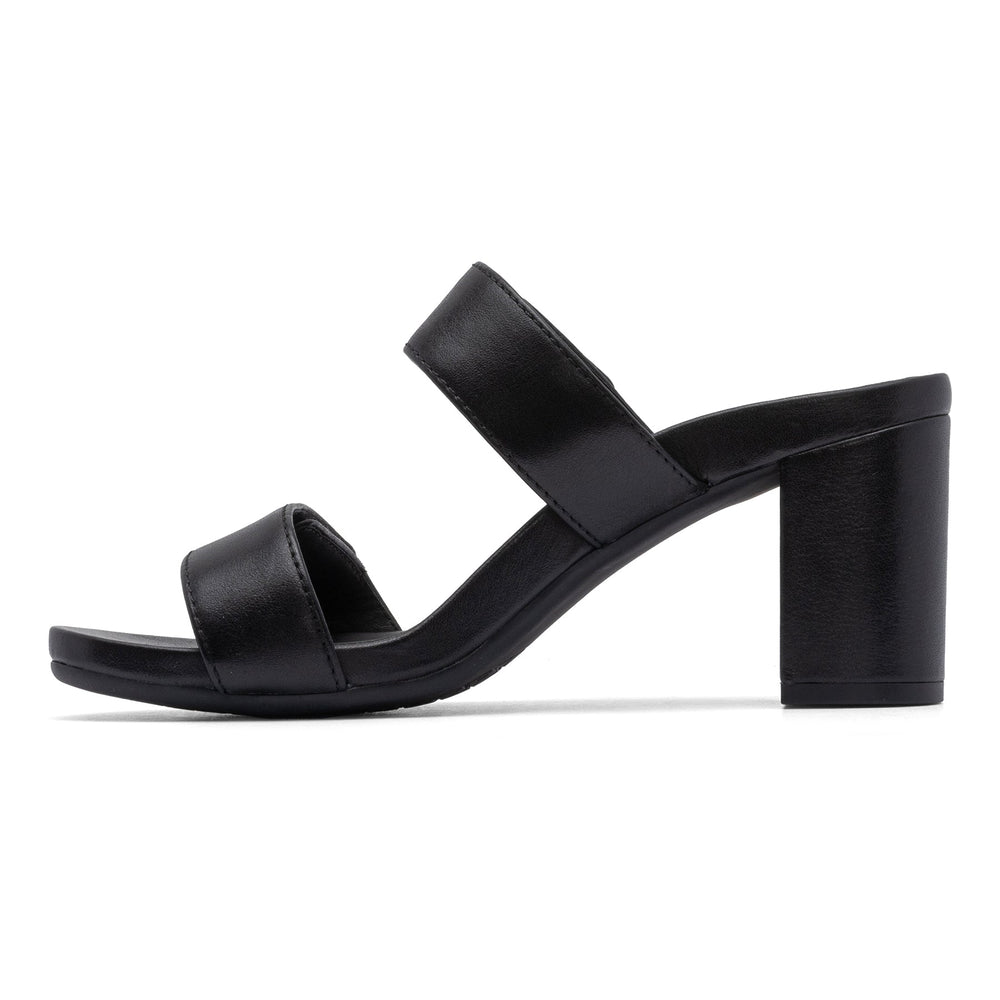 Tempo Slide - Black Leather