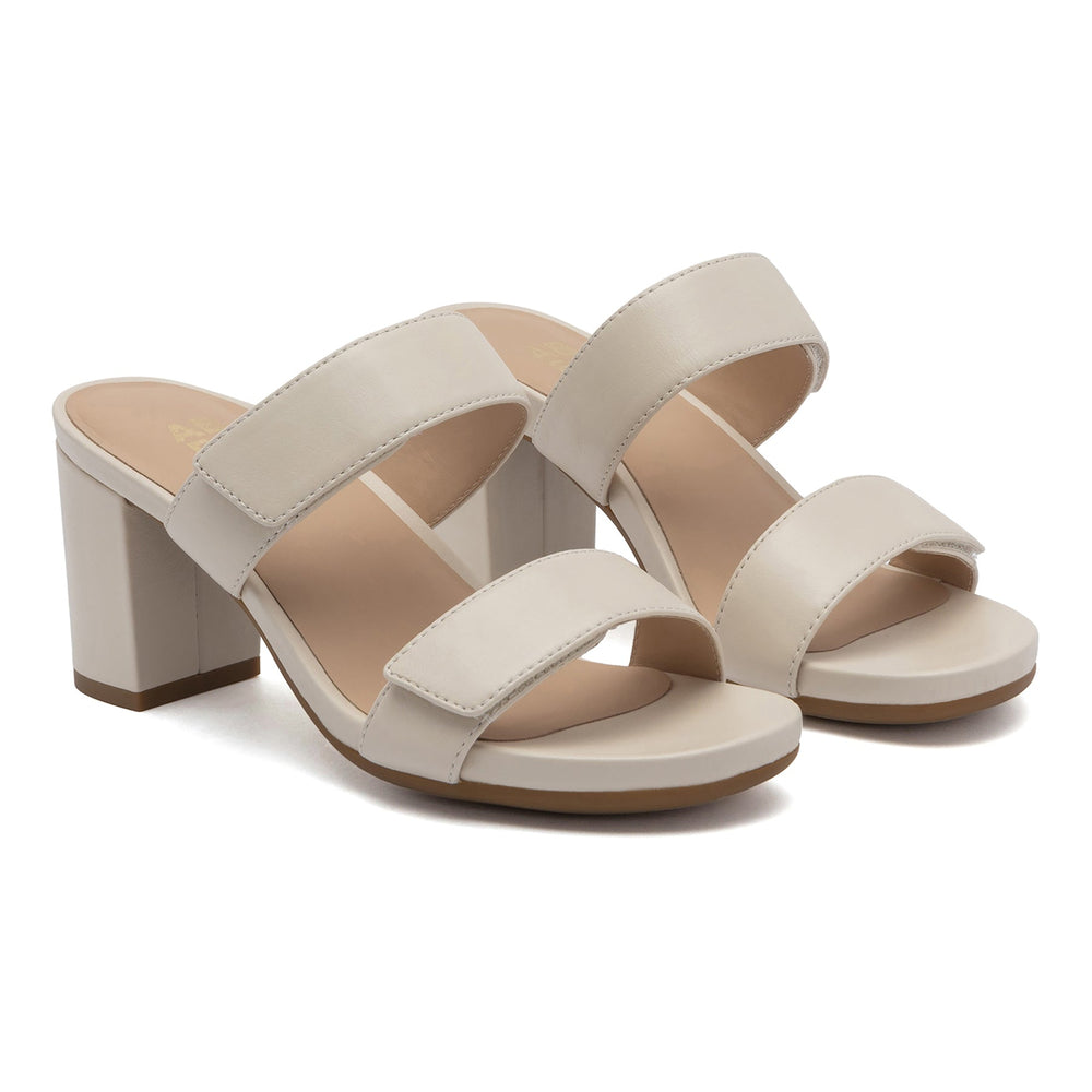 Tempo Slide - Off White Leather