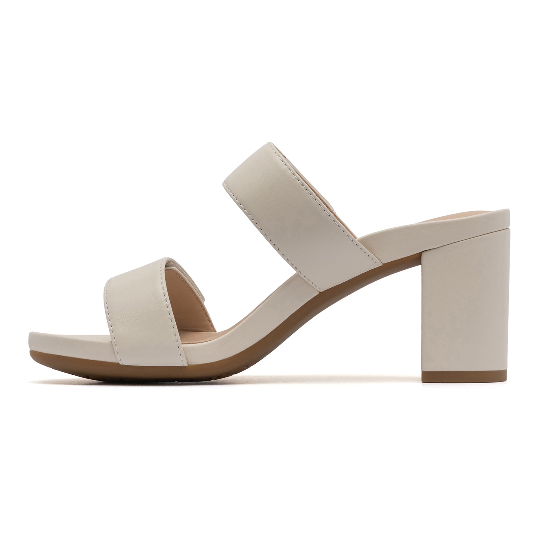 Tempo Slide - Off White Leather