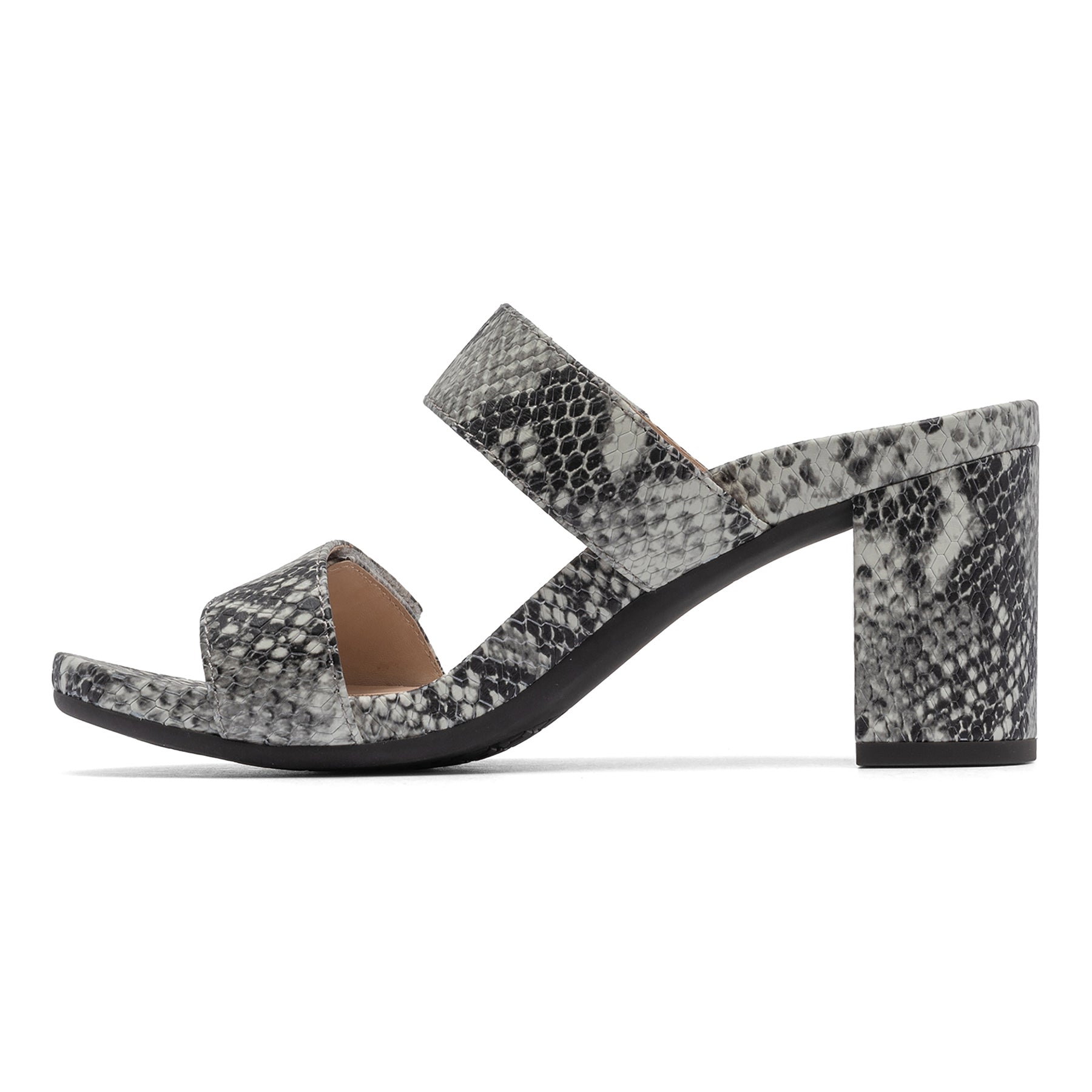 Tempo Slide - Snake Print Leather