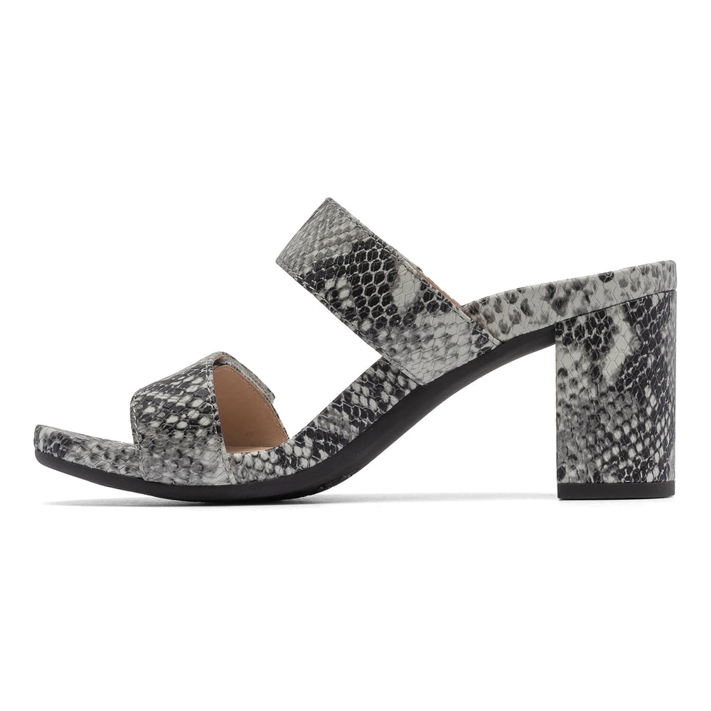 Tempo Slide - Snake Print Leather