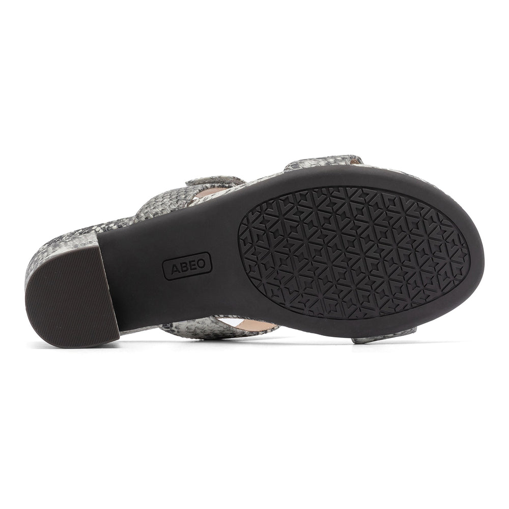 Tempo Slide - Snake Print Leather