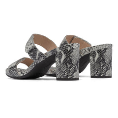 Tempo Slide Metatarsal - Snake Print Leather