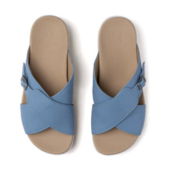 Solstice Cross Slide - Denim