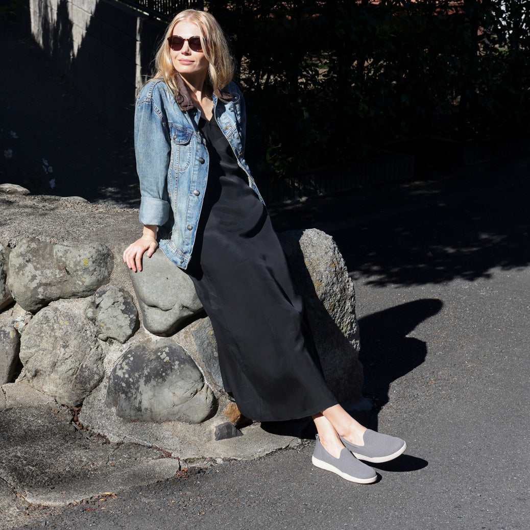 Encore Knit Slip On - Nickel