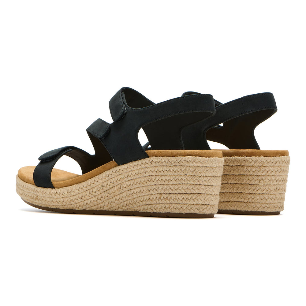 Riviera Adjustable Sandal - Black