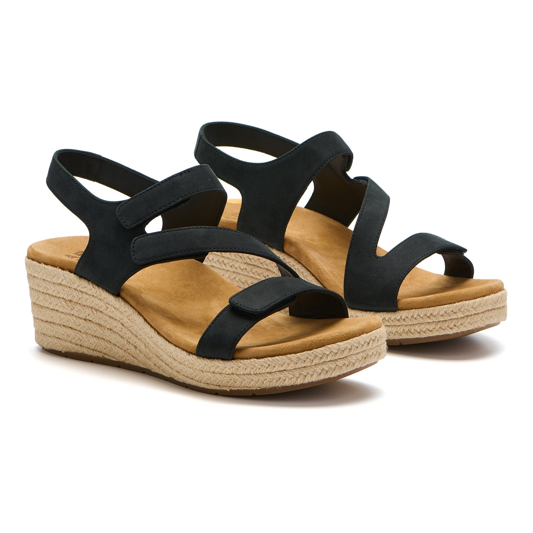 Riviera Adjustable Sandal - Black