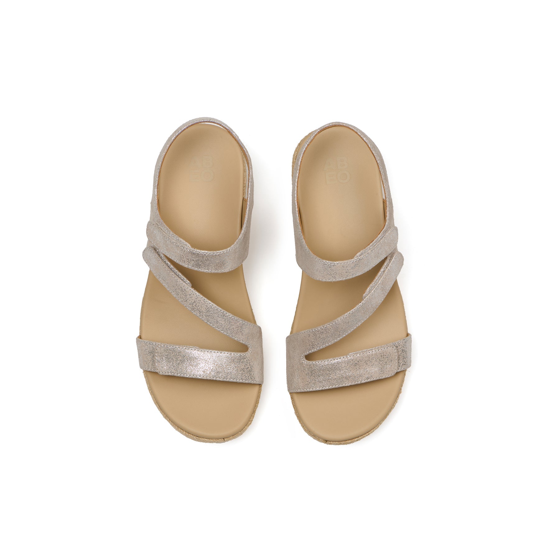 Riviera Adjustable Sandal - Taupe Metallic