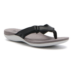 Oasis Sport Flip Flop Metatarsal - Black