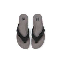 Oasis Sport Flip Flop Metatarsal - Black