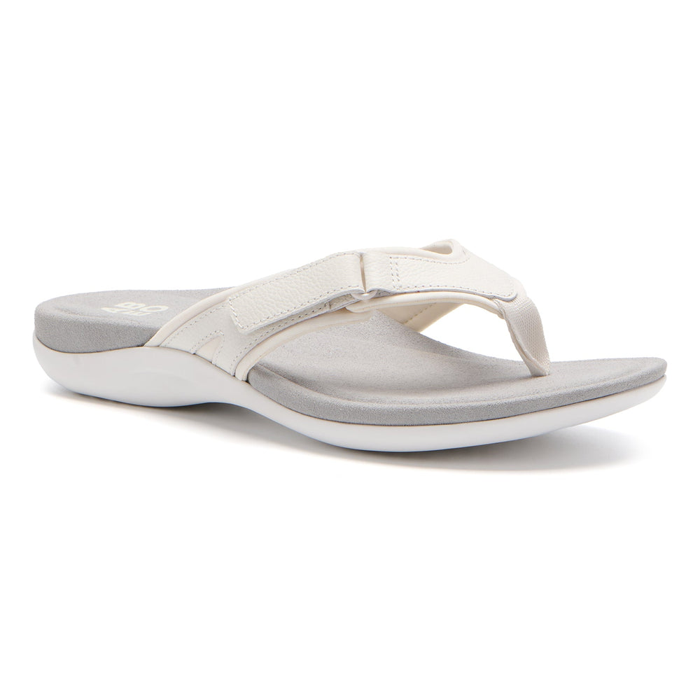 Oasis Sport Flip Flop Metatarsal - White
