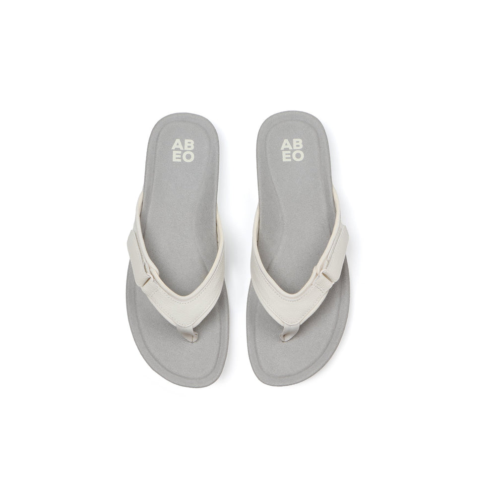 Oasis Sport Flip Flop Metatarsal - White
