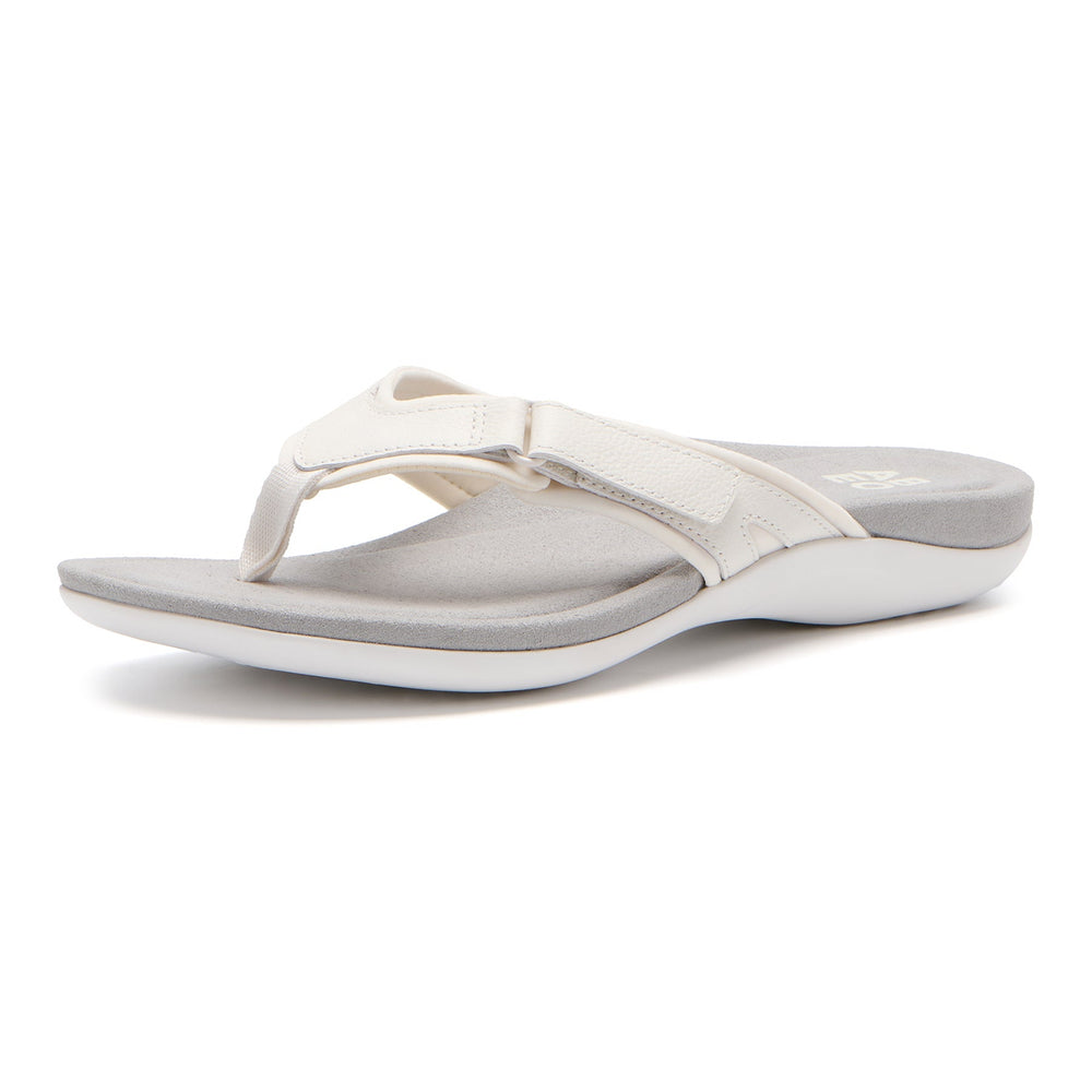 Oasis Sport Flip Flop Metatarsal - White