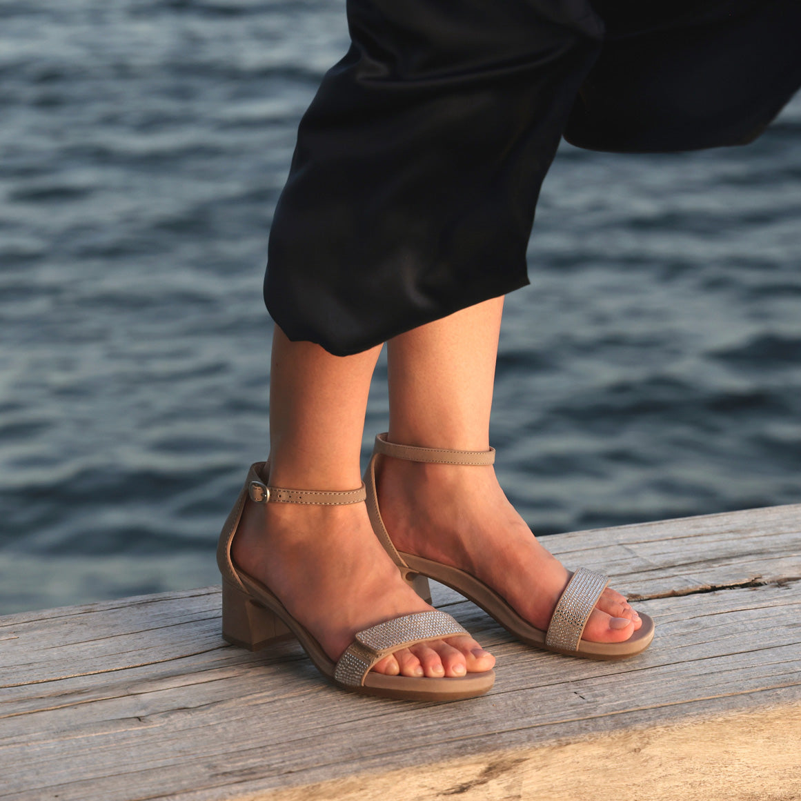 Avenue Strap - Taupe Sparkle