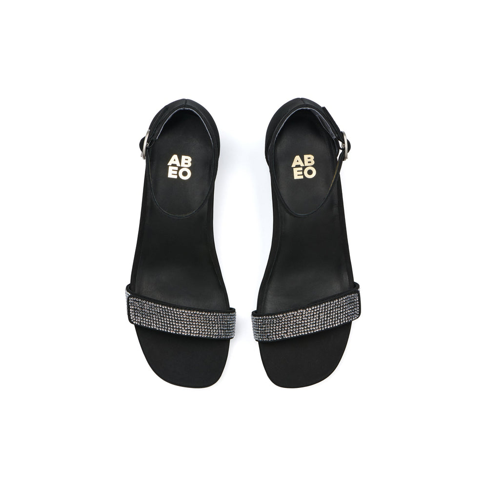 Avenue Strap Metatarsal - Black Sparkle