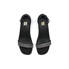 Avenue Strap Metatarsal - Black Sparkle
