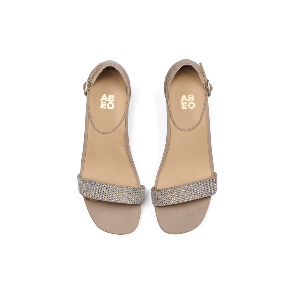 Avenue Strap Metatarsal - Taupe Sparkle