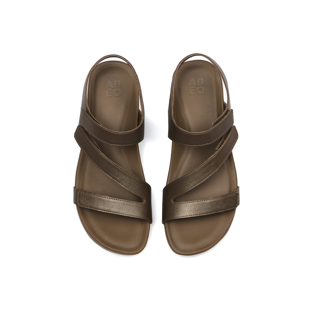 Oasis Sandal - Fossil Metallic