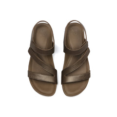 Oasis Sandal - Fossil Metallic