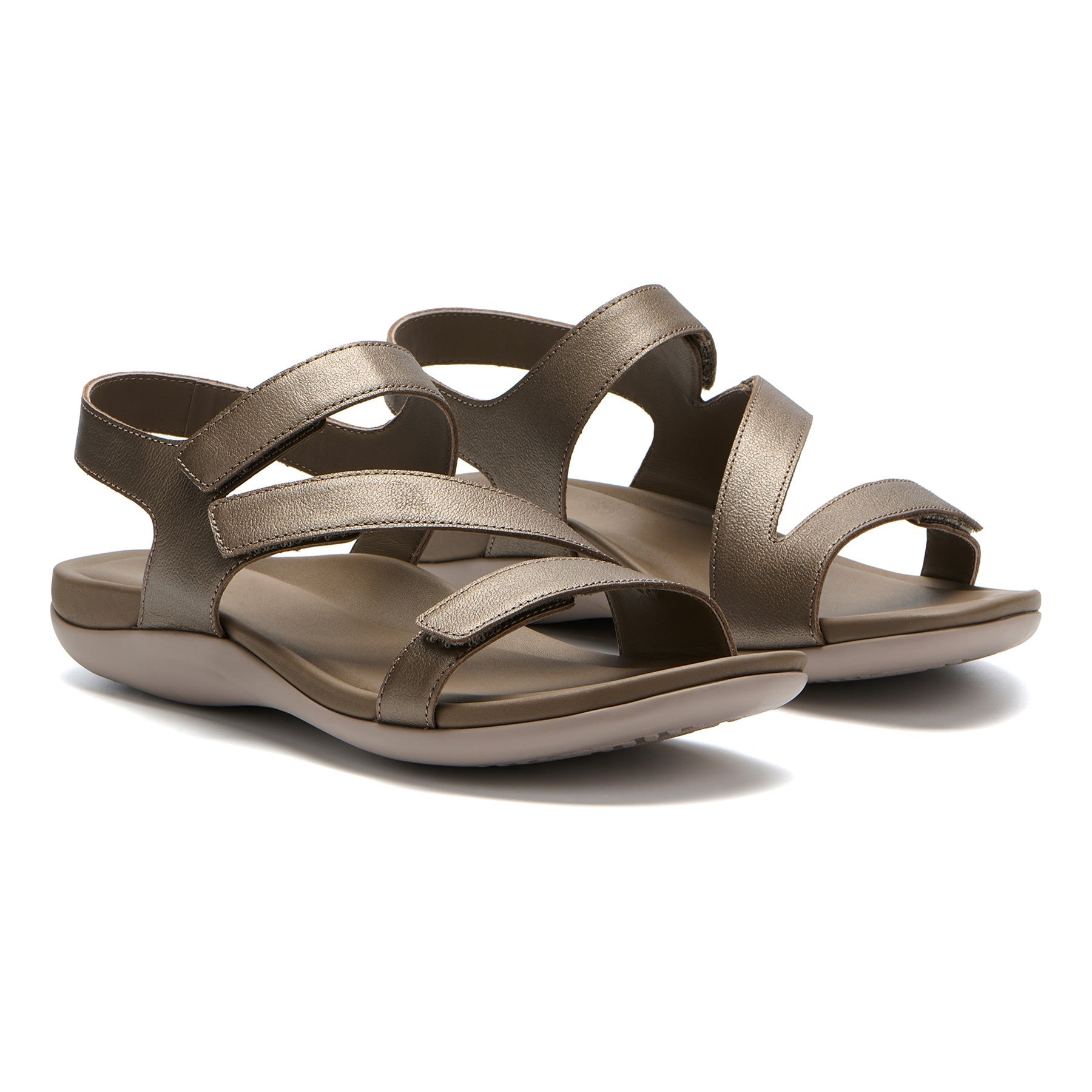 Oasis Sandal - Fossil Metallic