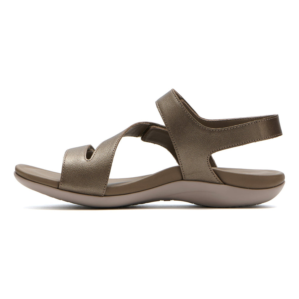 Oasis Sandal - Fossil Metallic