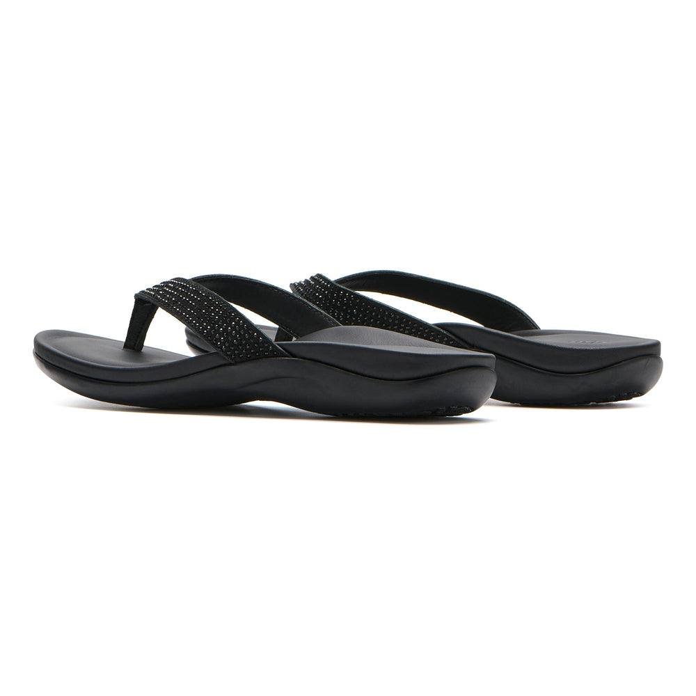Oasis Flip Flop - Black Sparkle