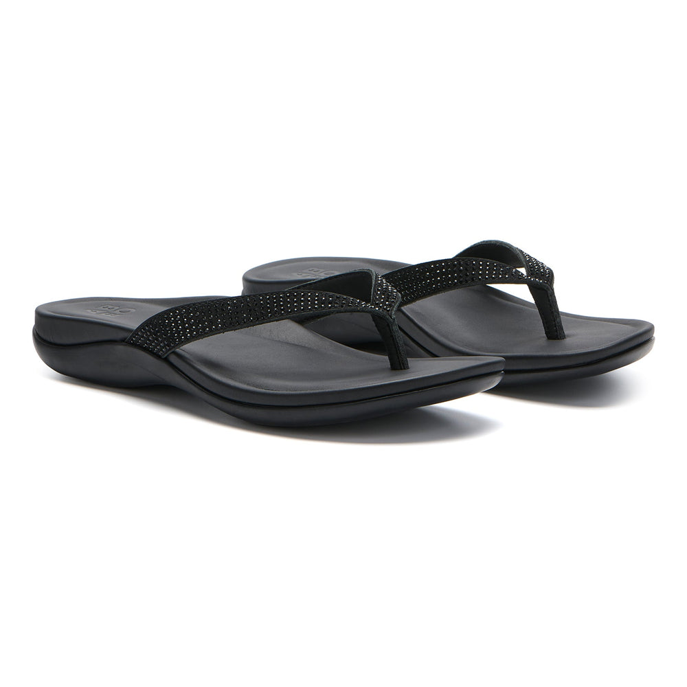 Oasis Flip Flop - Black Sparkle
