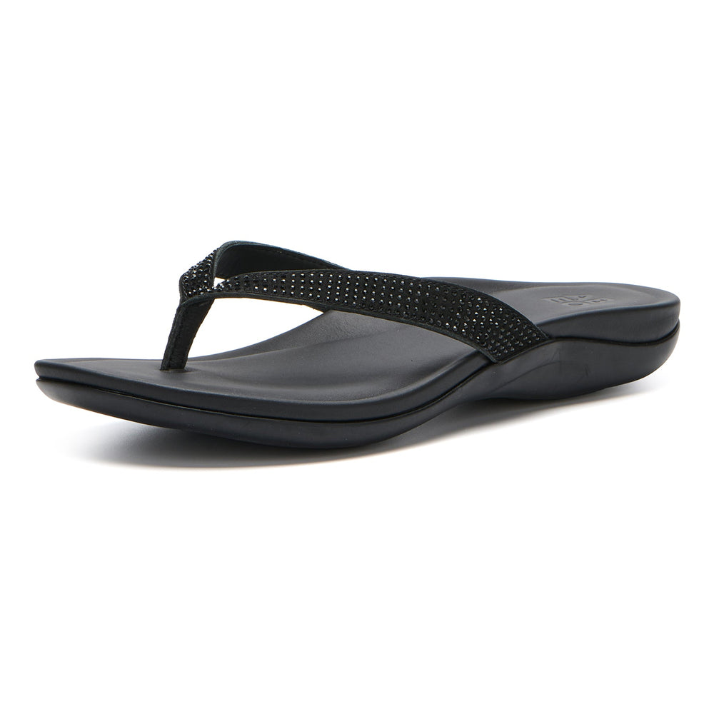 Oasis Flip Flop - Black Sparkle