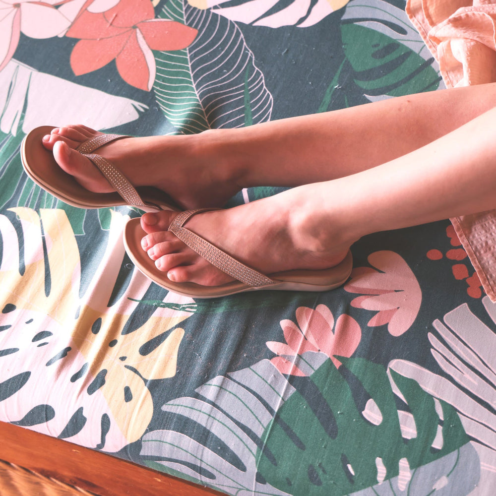 Oasis Flip Flop - Sand Sparkle