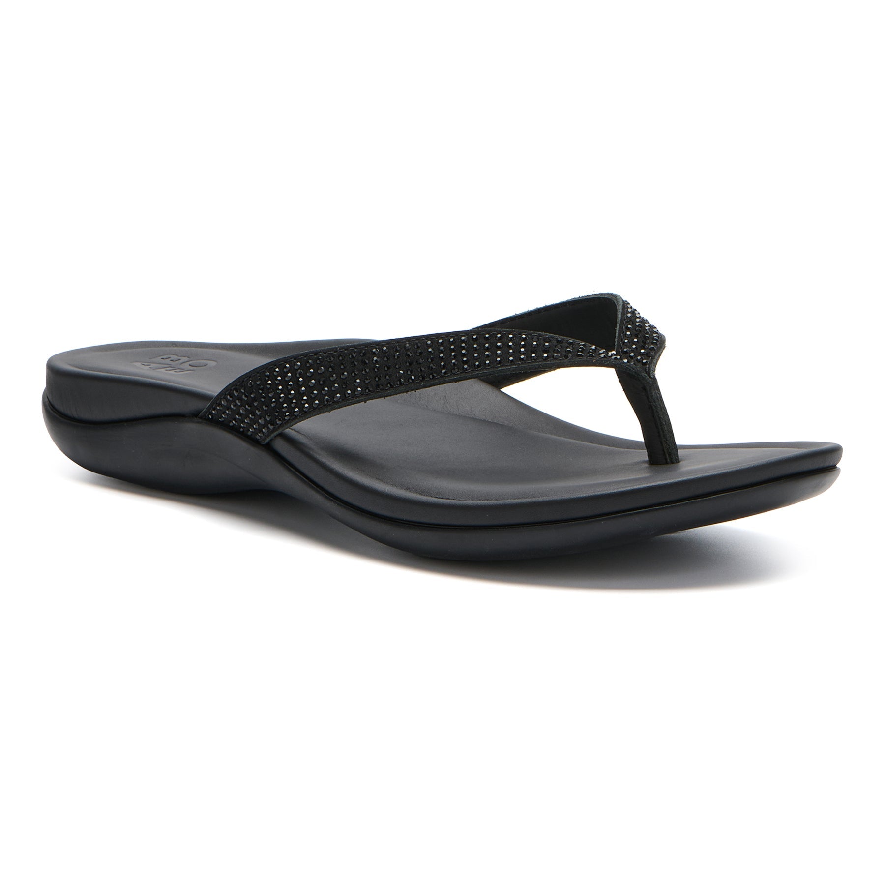 Oasis Flip Flop Metatarsal - Black Sparkle