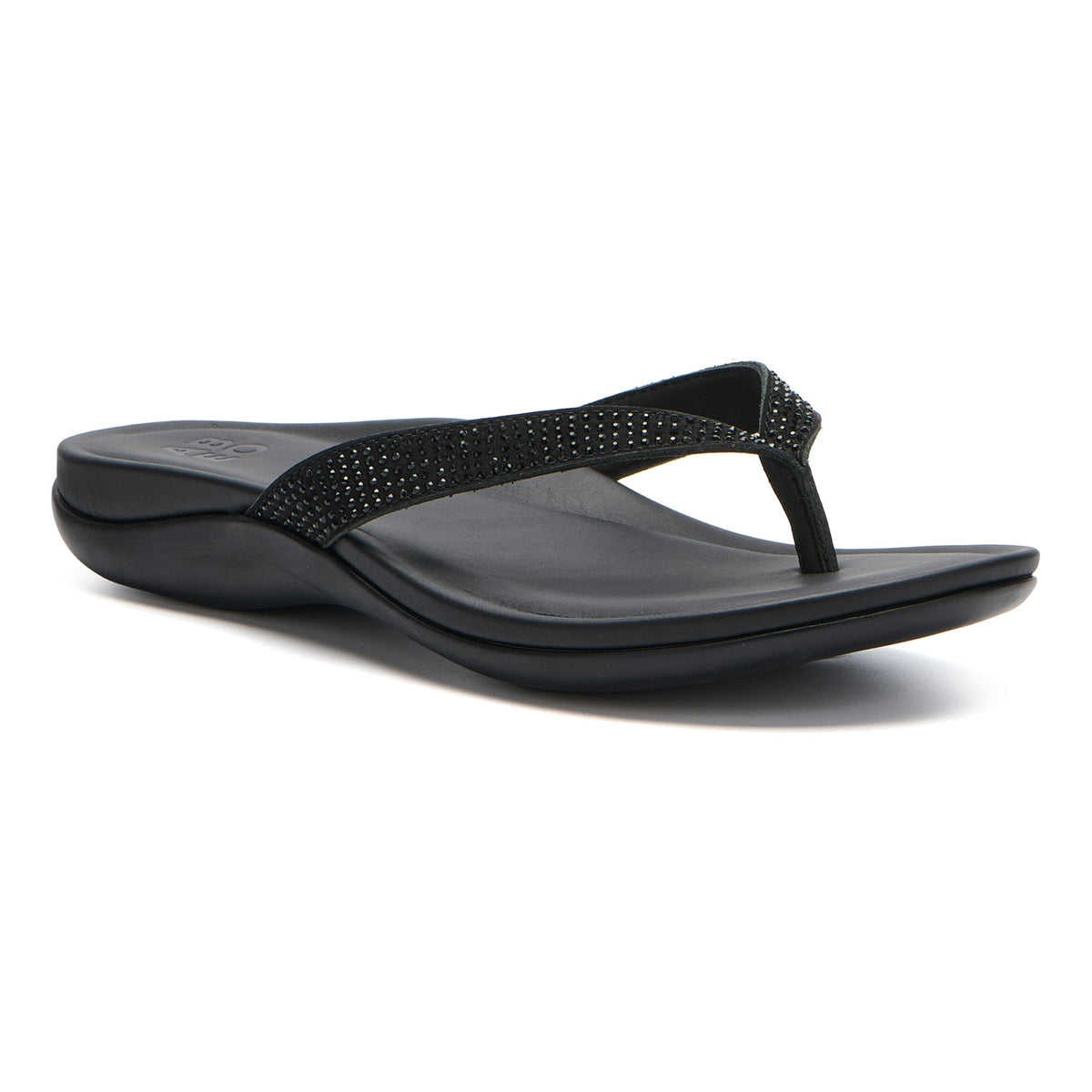 Oasis Flip Flop Metatarsal - Black Sparkle