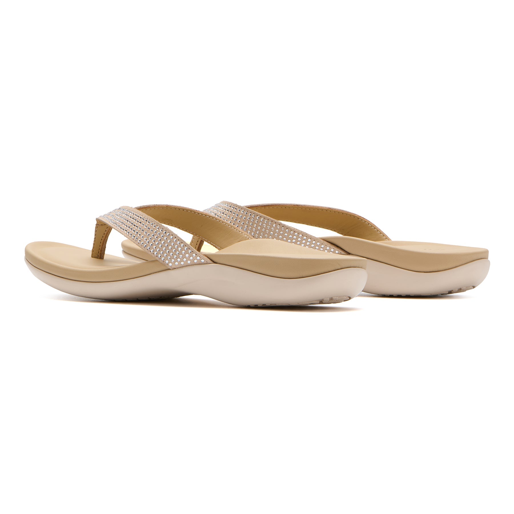 Oasis Flip Flop Metatarsal - Sand Sparkle