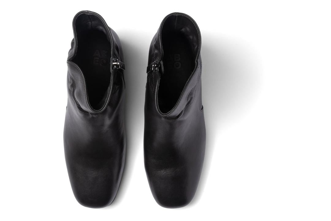 Avenue Mid Black Nappa | Women ABEO Footwear Boots
