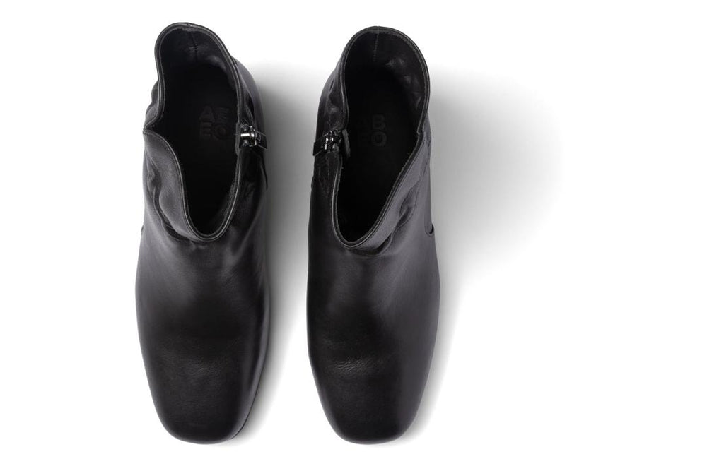 Avenue Mid Black Nappa | Women ABEO Footwear Boots
