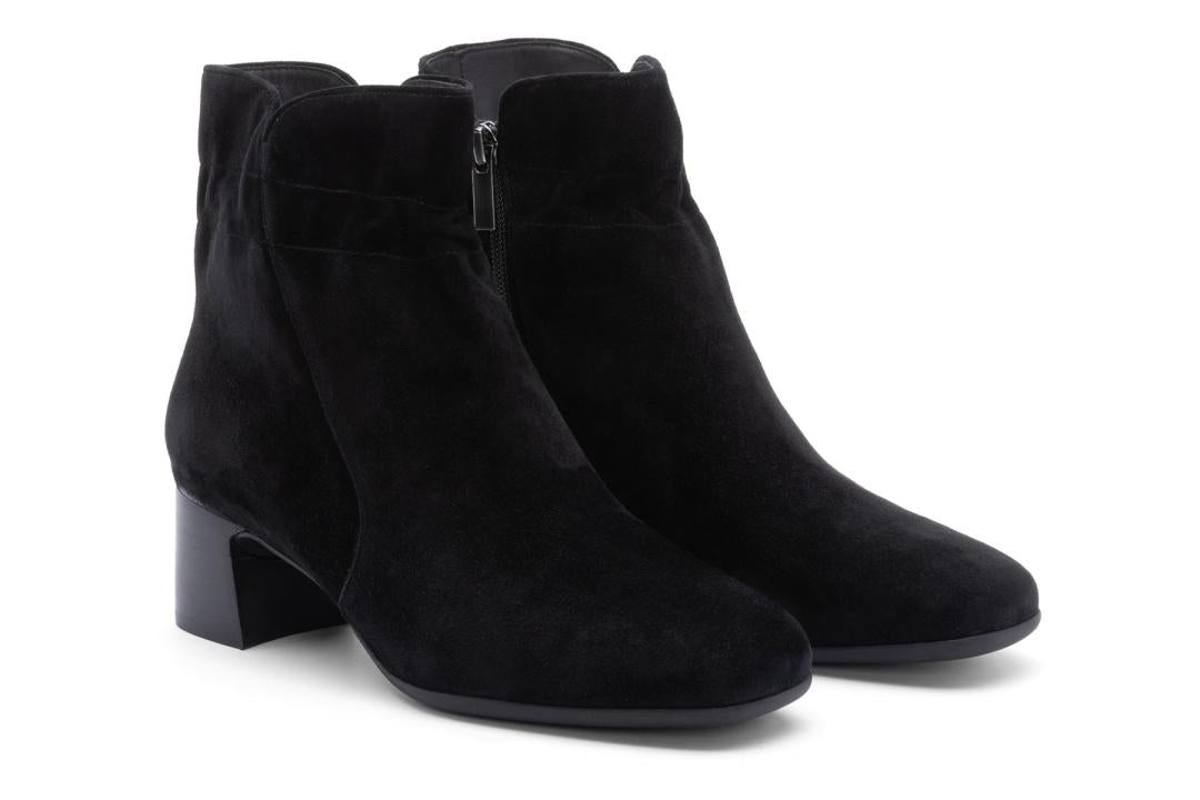 Avenue Mid Black Suede | Women ABEO Footwear Boots