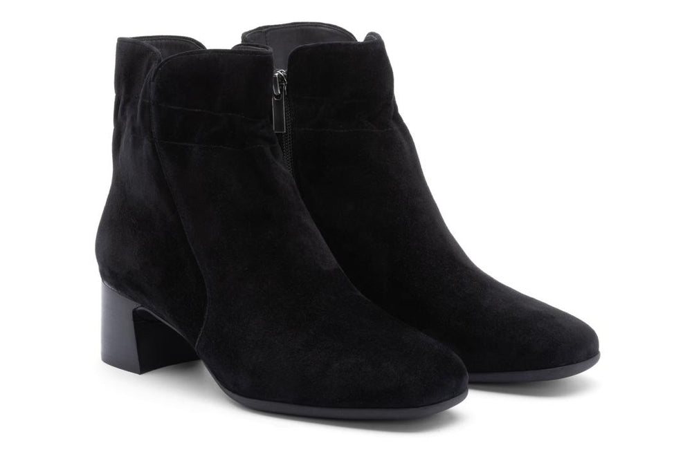 Avenue Mid Black Suede | Women ABEO Footwear Boots
