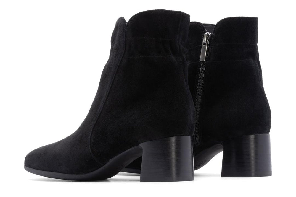 Avenue Mid Black Suede | Women ABEO Footwear Boots
