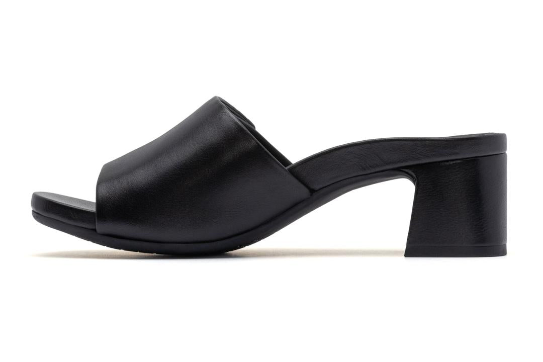 Avenue Slide Black Leather | Women ABEO Footwear Dress
