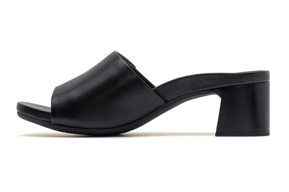 Avenue Slide Black Leather | Women ABEO Footwear Dress