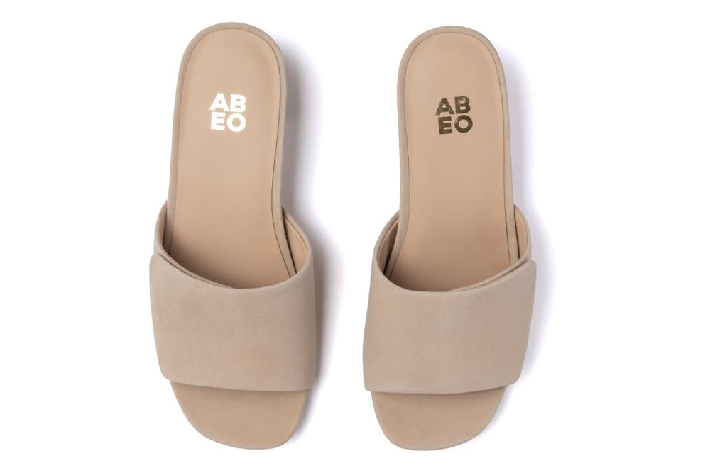 Avenue Slide Cuban Sand Suede | Women ABEO Footwear Dress