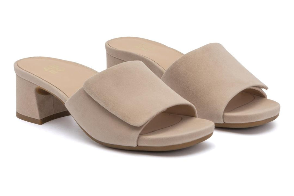 Avenue Slide Cuban Sand Suede | Women ABEO Footwear Dress