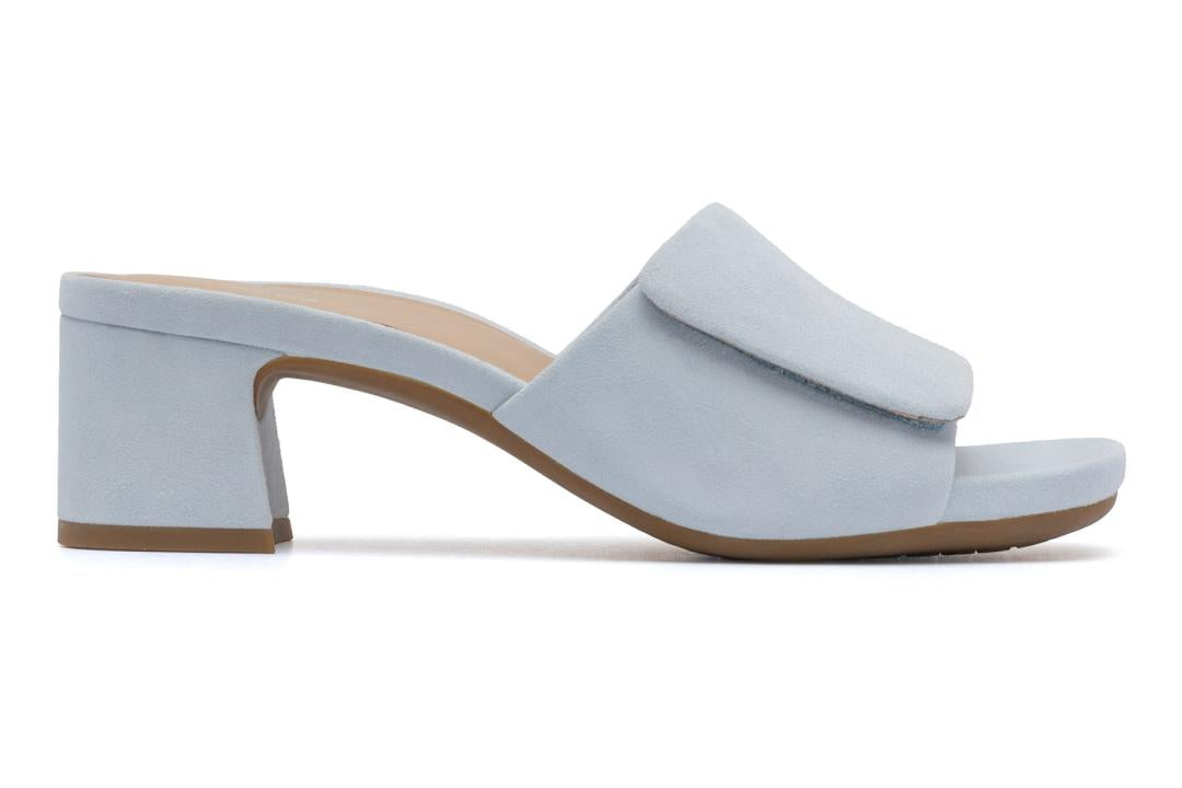 Avenue Slide Light Blue Suede | Women ABEO Footwear Dress